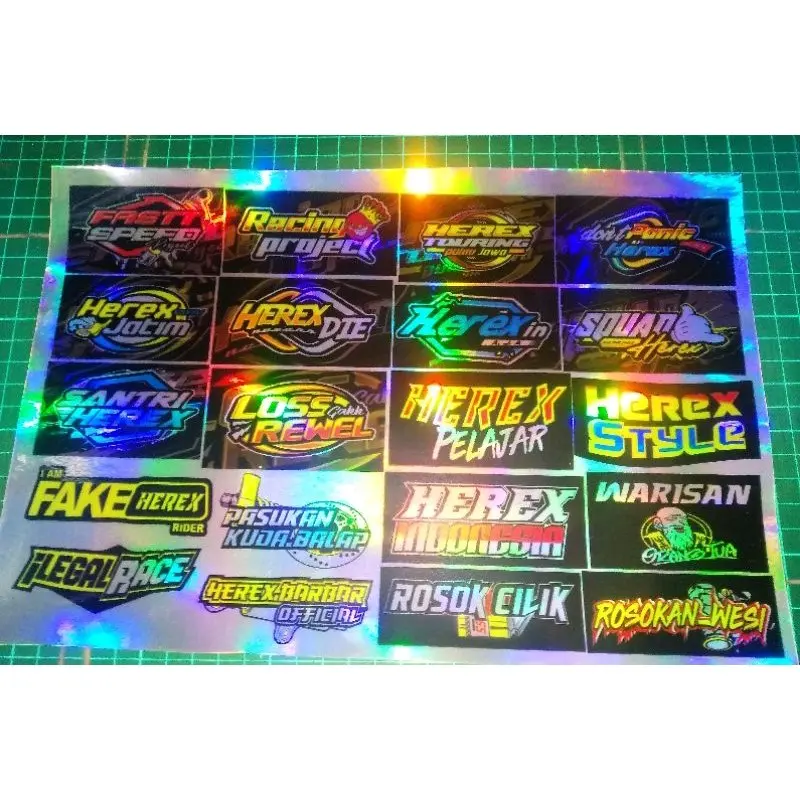 STIKER PACK KATA KATA HEREX HOLOGRAM Car Glosy 2