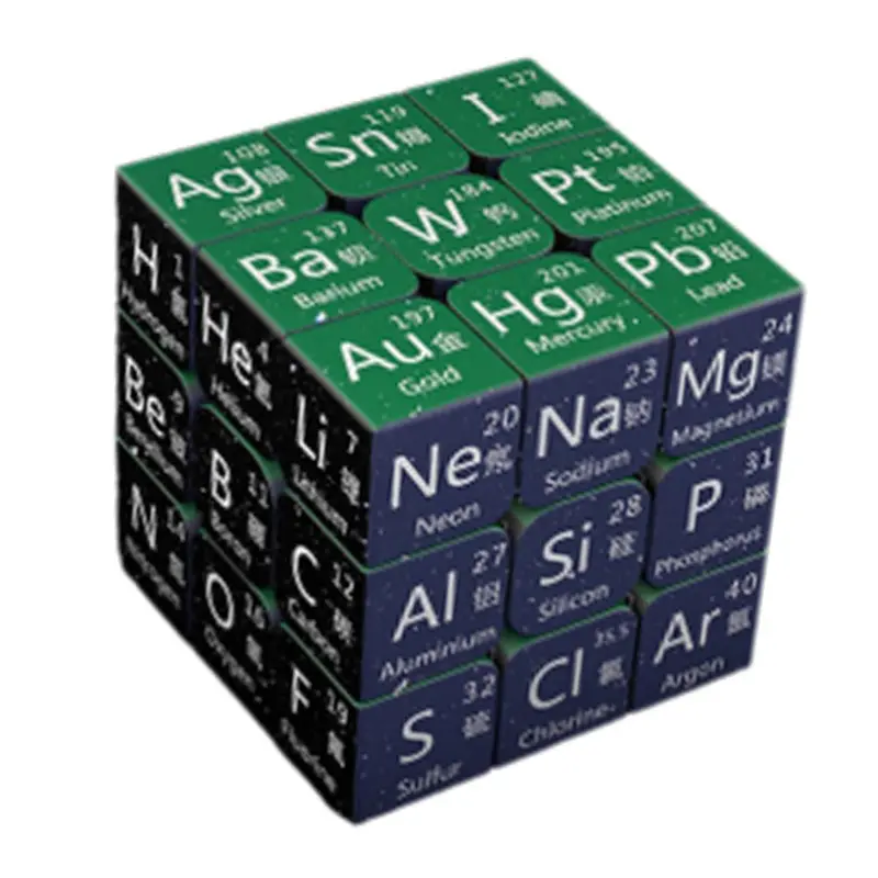 Đồ Chơi Khối Rubik, Thiết Kế Sáng Tạo, 3X3X3, Khối Lập Phương Ma Thuật, Khối Lập Phương Bộ Ghép Hình, Ma Thuật Hóa Học, Thích Hợp Cho Trẻ Em, Quà Tặng, N6S4 7