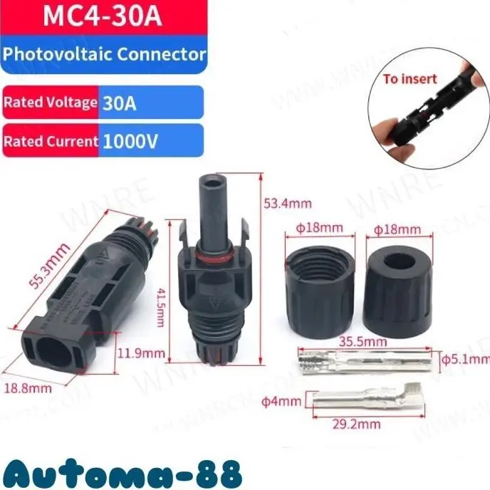 5pc Konektor MC4 Male Female untuk Solar Panel 2