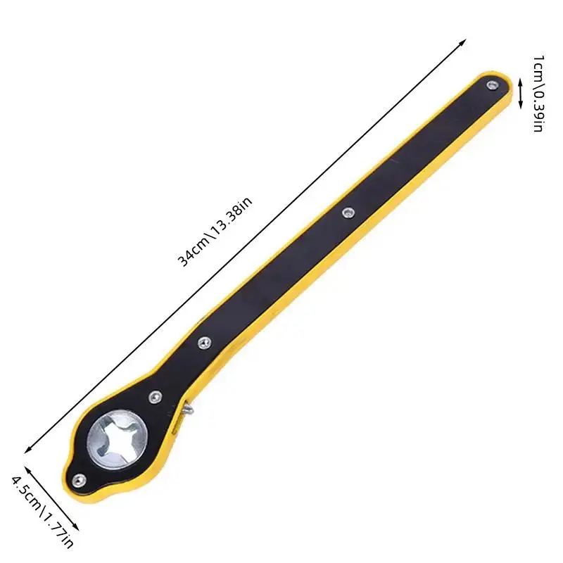 Auto Labor Saving Jack Ratchet Wrench, Tire Jack Removal Wrench, Car Tire Wrench, Tyre Repair & Fitting Tool 1