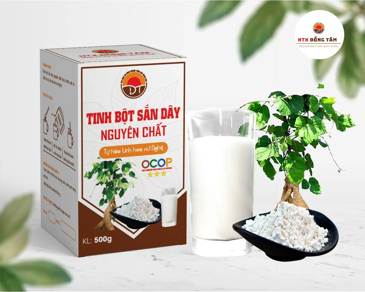 Tinh Bột Sắn Dây Nguyên Chất Hoàng Mai 500 Gr