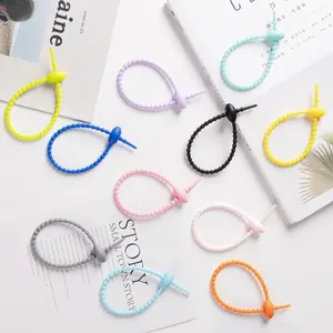 Kabel Ties Silikon - Silicone Cable Organizer - Tali kabel silikon - Silicone Cabel Ties - Cabel Organizer Multifungsi