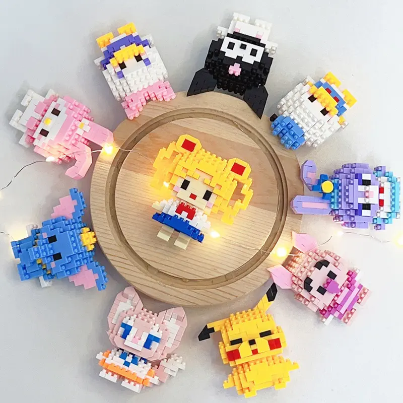 LELE Nano Block Kartun Mini Bricks Kotak Mainan Balok Susun Mainan Anak Edukasi DIY 3DPuzzle Toys 6