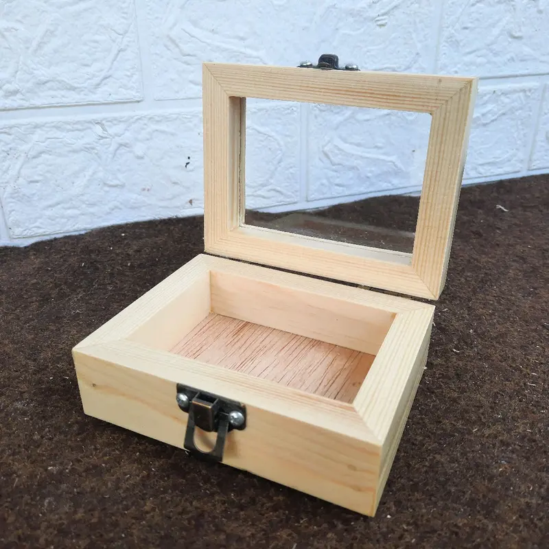 kotak kayu / kotak cincin / kotak perhiasan / kotak emas / kotak antam / kotak kayu rustic 4