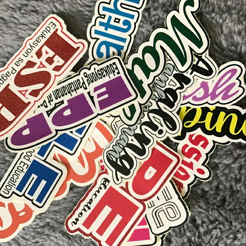 Subect Sticker Cursive high quality cursive multi color pre-cut Subject Sticker label - TikTok ...