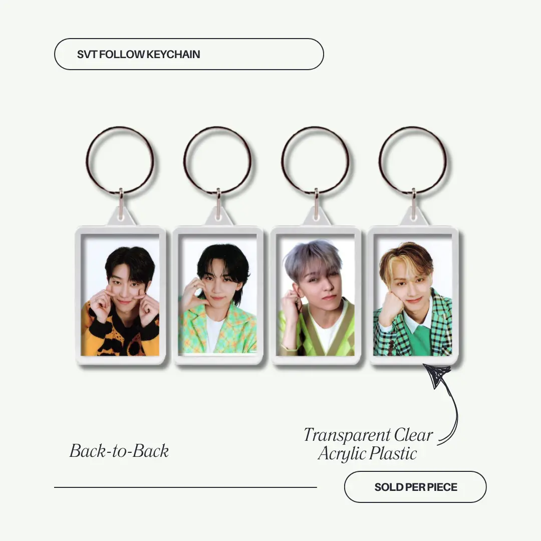 Seventeen Follow Transparent Acrylic Keychain - TikTok Shop