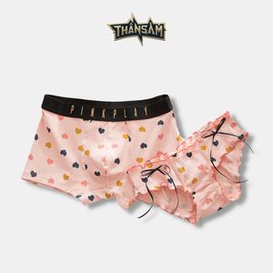Quần Lót Đôi Nam Nữ Thần Sấm chất cotton gân mịn co giãn thấm hút tốt _ TYMPINK Boxer Quần Boxer