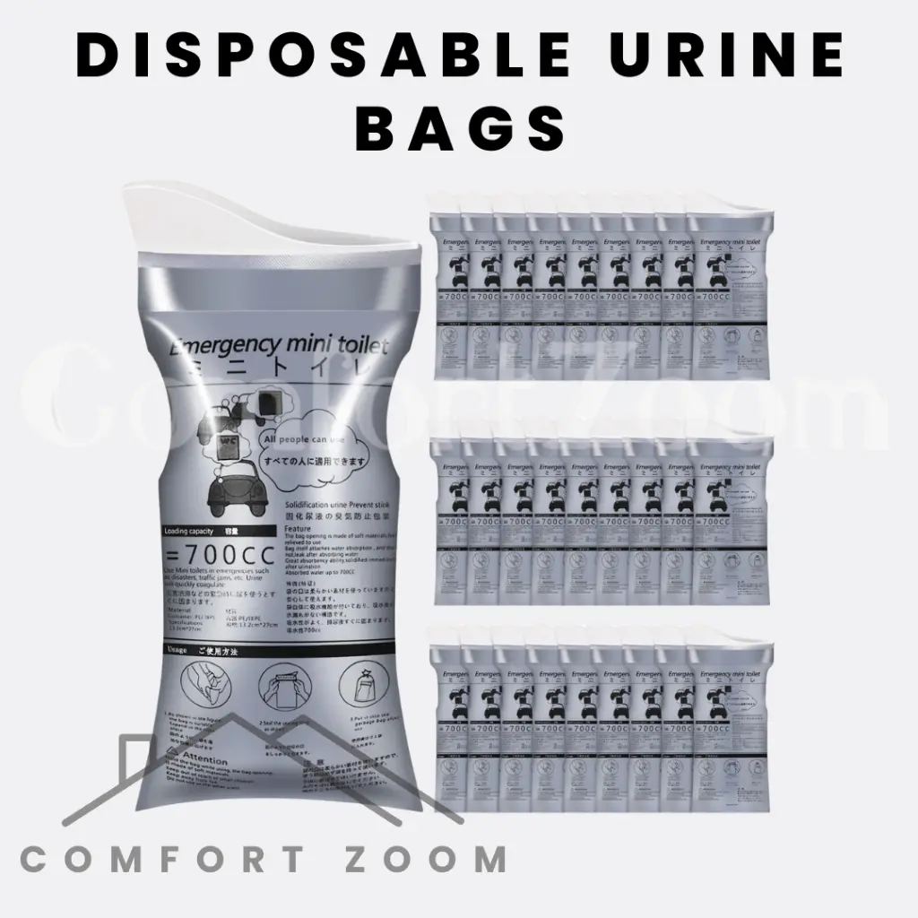Disposable Urine Bags 700ML / 700ML Travel Pee Bags / Unisex Urinal Bag  / Vomit Bag for Travel