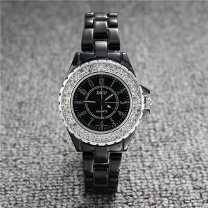Jam Tangan Kuarza Wanita, Fesyen, Reka Bentuk Mudah, Gaya Klasik, Berkilau, Kalis Air Seramik, Jam Tangan Kasual Watches