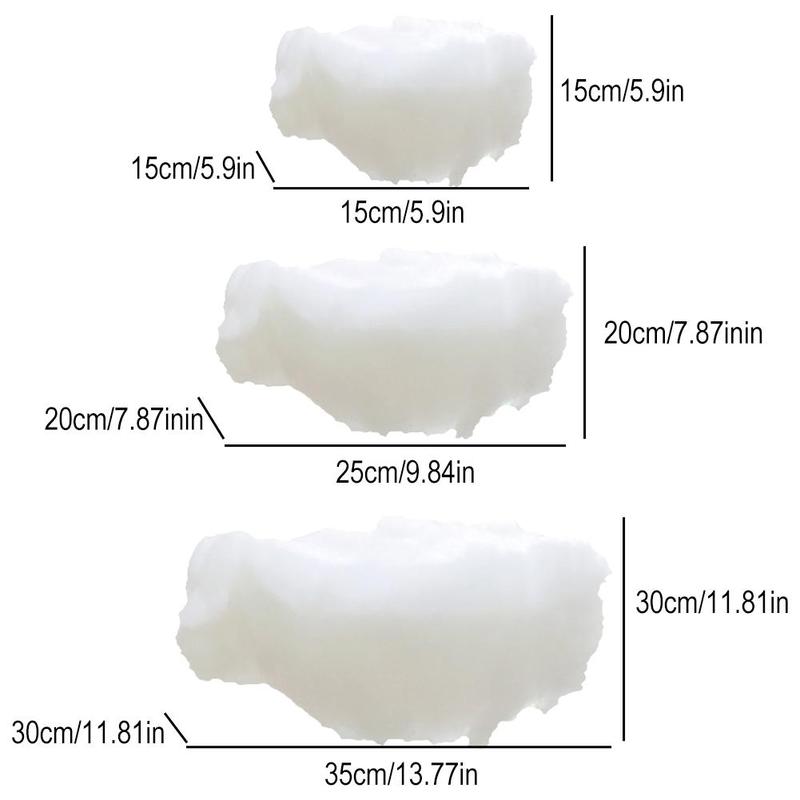Product Introduction of Wedding Cotton Cloud Decoration,Artificial White Cotton Decoration Props Props,Simulate 26