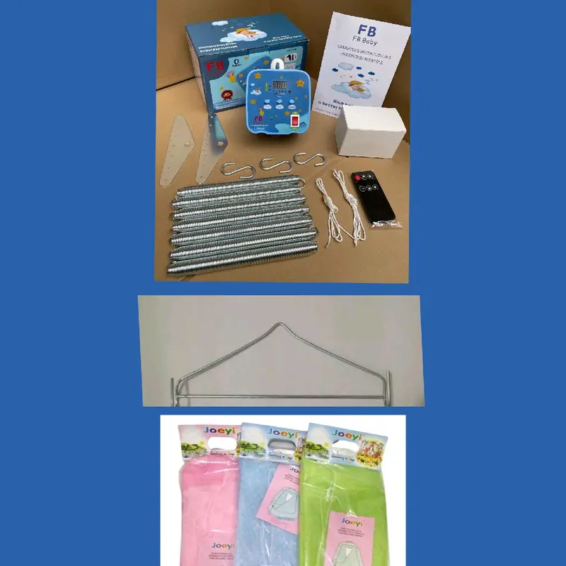 Bluetooth Paket Ayunan Listrik 7 Per Pegas Termasuk Kain Kelambu Dan Hanger Bayi 0