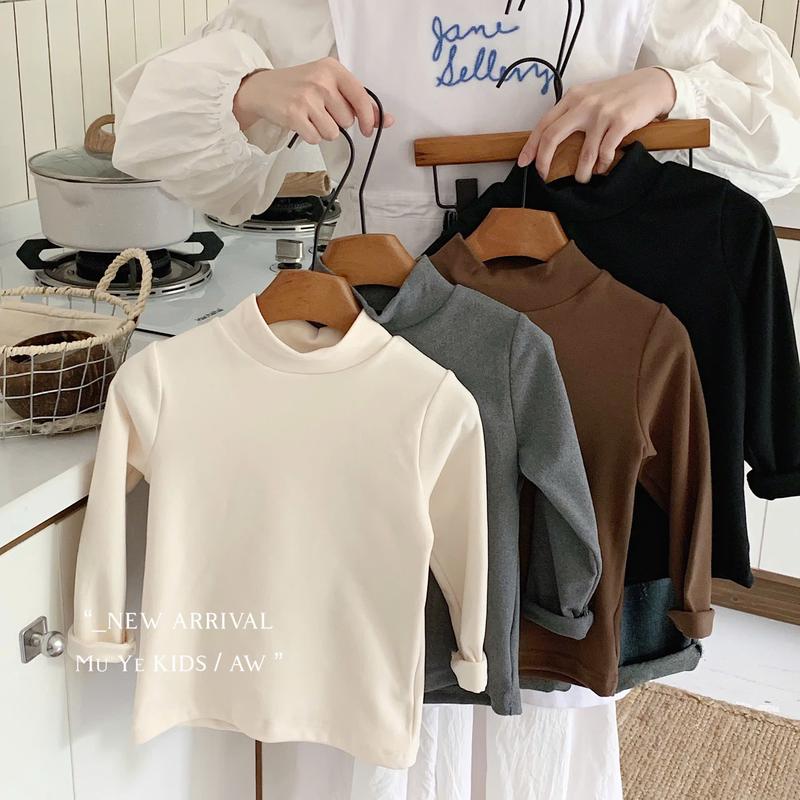 8-30kg ÁO GIỮ NHIỆT CỔ CAO 5CM TRƠN BASIC CHẤT LIỆU LỤA LÓT NỈ DÀY VỪA CHO BÉ MẶC THU ĐÔNG 8-18KG