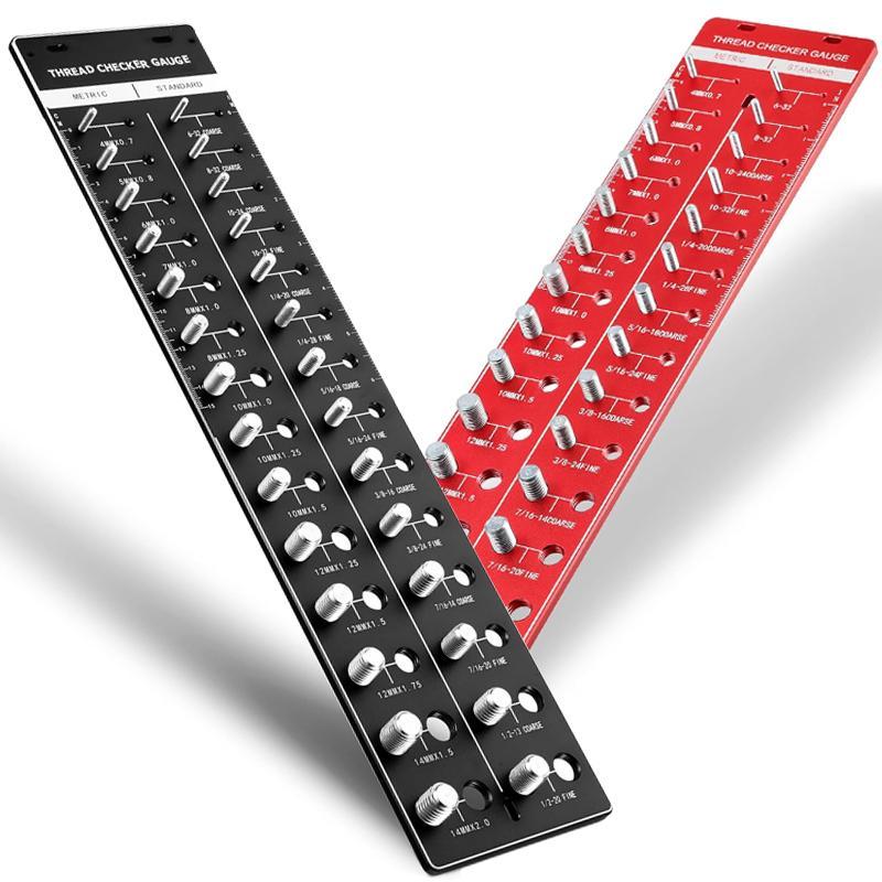 Bolt & Nut Identifier Gauge, 1 Count Thread Checker, Nut & Bolt ...