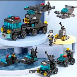 MAINAN BALOK SUSUN 6 IN 1 TIGER SWAT MURAH ISI BANYAK MAINAN ANAK