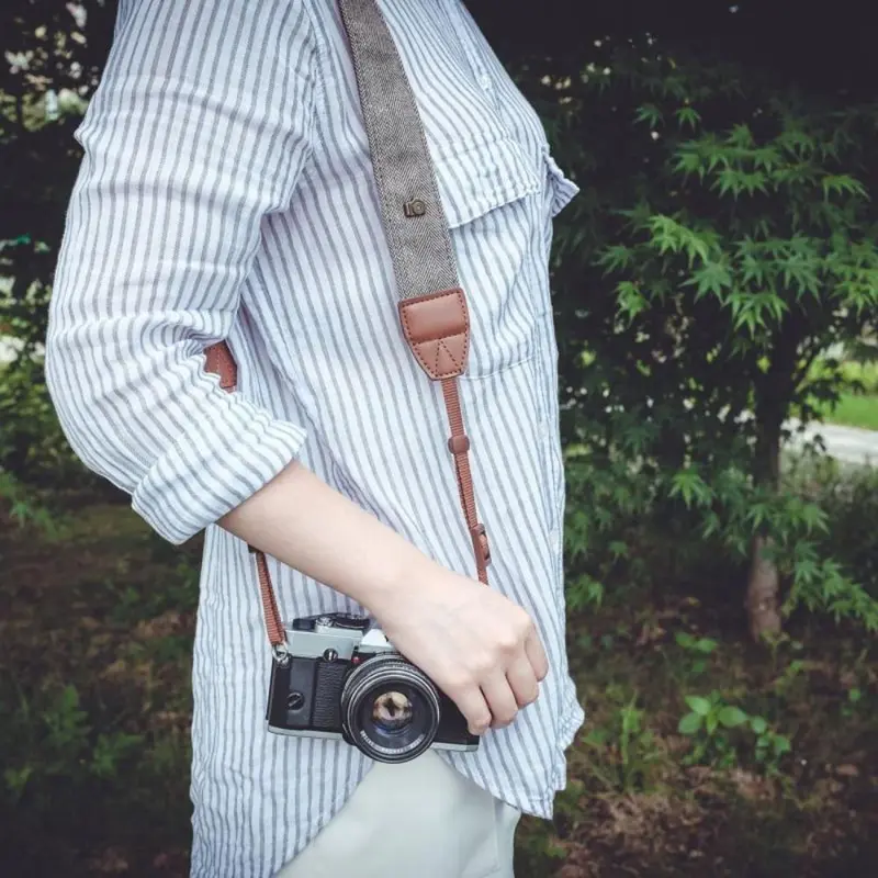 Dây Đeo Máy Ảnh Bằng Da Bông, Phong Cách Cổ Điển Có Thể Điều Chỉnh, Cho Máy Ảnh SLR Và DSLR, Thắt Lưng Cổ Vai, Thích Hợp Cho Sony, Nikon Và Canon, Thắt Lưng Máy Ảnh, Phụ Kiện Máy Ảnh 7