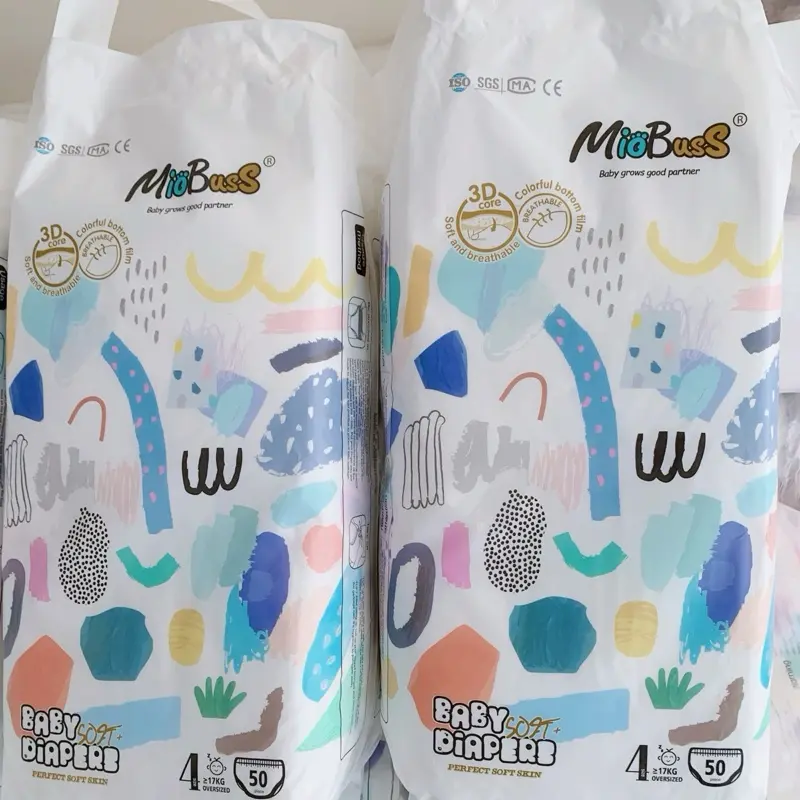 Combo 3 bịch bỉm Quần MIOBUSS thấm hút tốt kho thoáng cho bé đủ size từ số 0 đến số 5