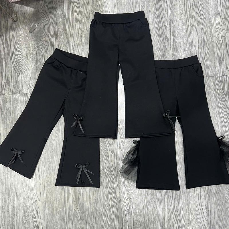 (combo quần loe)Quần dài cho bé gái, quần dài bé gái, quần ống loe chất liệu umi loại đẹp từ 9-40kg umi quần