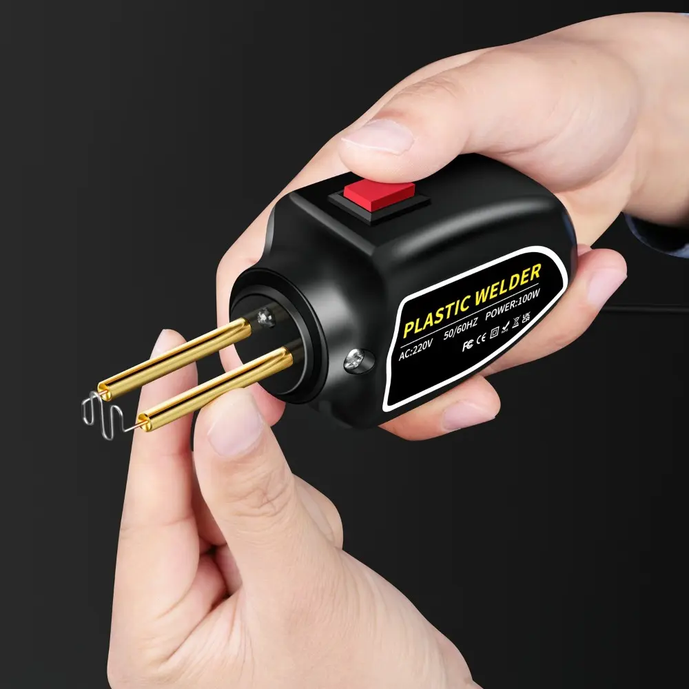 Portable Plastic Stapler Guns Repair Tools High Power Mini Style Car Bumper Repair UK Plug 100W Welding Equipment