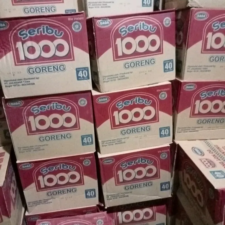 1dus mie Gaga goreng isi 40 pcs halla Instan
