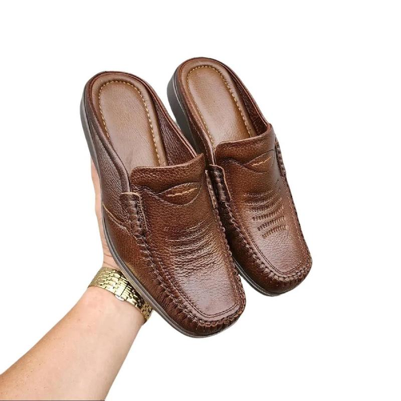 Giày Nam sam pô da bò thật thiết kết kế đẹp sang trọng . Thích hợp cho người người trung tuổi