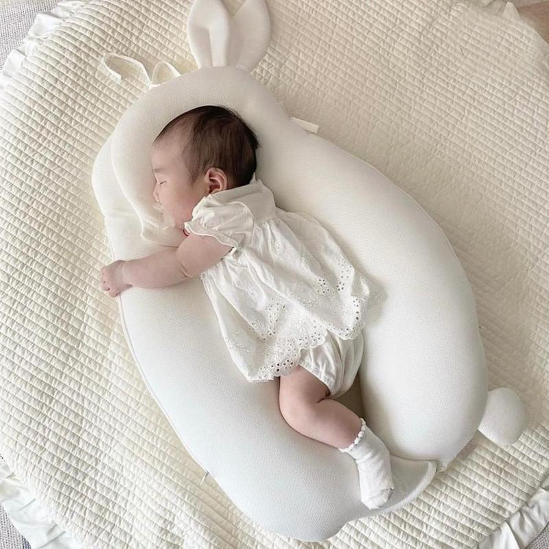   Chanie. Kids  Gối thỏ Chanie chống giật mình vải xô muslin hỗ trợ nằm nghiêng  gối ngủ cho bé Nhộng Chũn chobé 