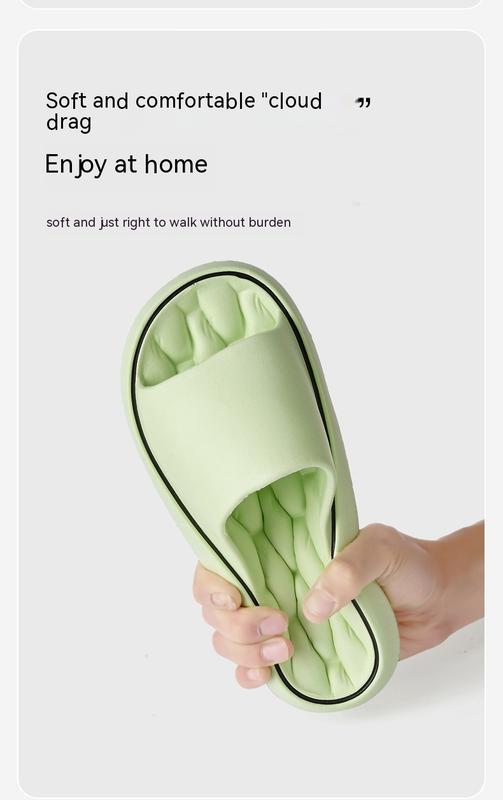 Product Introduction of Bathroom Water Seepage Super Soft Sole Home Slippers Women Cloud Slippers Eva Indoor Sandals Non-Slip Flip Flop Men Slippers 10