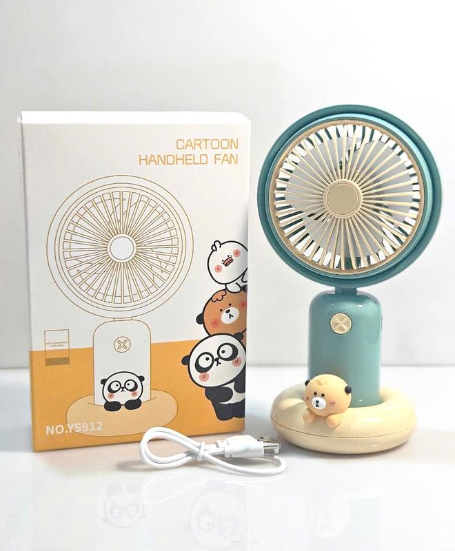 Quạt sạc tích cầm tay mini USB để bàn YS912 có đế riêng Fan quatdien quat du mi siêu tốc 1