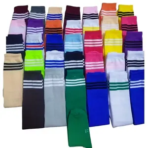 over knee sock (3 -14 tahun) bahan nilon tebal/kaos kaki anak panjang diatas lutut/kaos kaki anak panjang garis 3/kaos kaki anak perempuan gaya korea Fashion