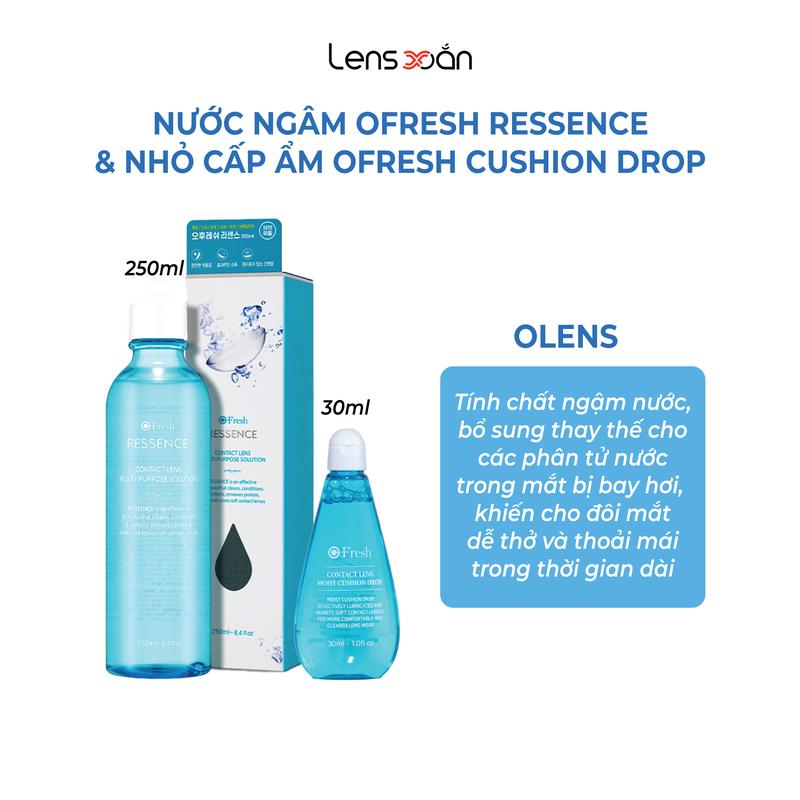 Ngâm lens và cấp ẩm LENS XOẮN dung dịch chăm sóc mắt áp tròng chính hãng OLENS OFRESH