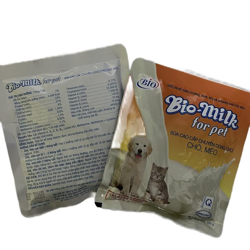 Sữa bột BIO MILK dành riêng cho chó mèo 100g 2