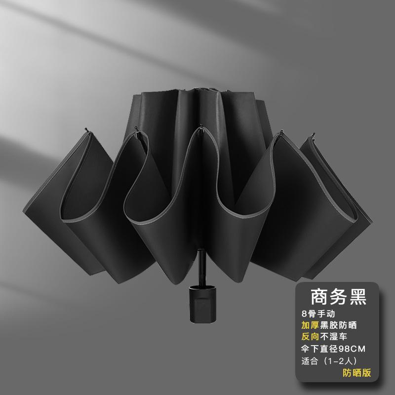 72 Ô Tự Động Ô Cực Lớn Ngoại Cỡ Cho Nam Ô Tay Cầm Bằng Gỗ Cao Cấp Màu Đen Gấp Ba Lần Cho Doanh Nhân 5