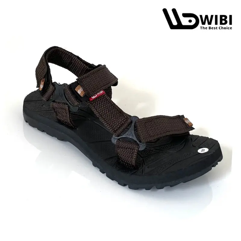 ORIGINAL WIBI S24-a2 Sandal Gunung Pria Wanita Unisex Slip On Adventure Original Size 39 sd 43 Karet Sendal 1