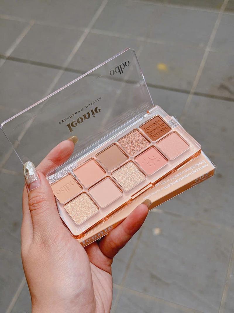 Product Introduction of Bảng Mắt Odbo Iconic Eyeshadow Palette Cute OD2029, Phấn Mắt 10 Ô Chất Phấn Mềm Mịn, Bám Màu Tốt, Phù Hợp Đi Học Đi Làm 5