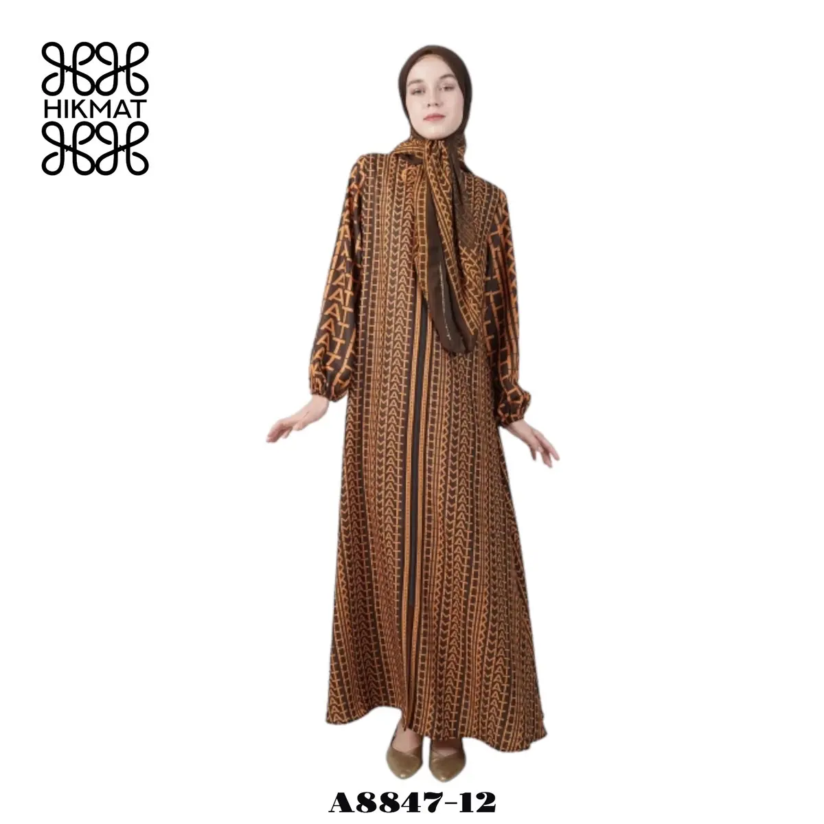 ABAYA HIKMAT FASHION ORIGINAL A8847-12