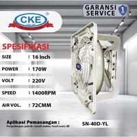 Gambar CKE Exhaust Fan ESN-40D-YL 16 Inch Eksos Dinding Blower Gedung Kantor dari CKE Fan Official Kota Administrasi Jakarta Barat 2 Tokopedia