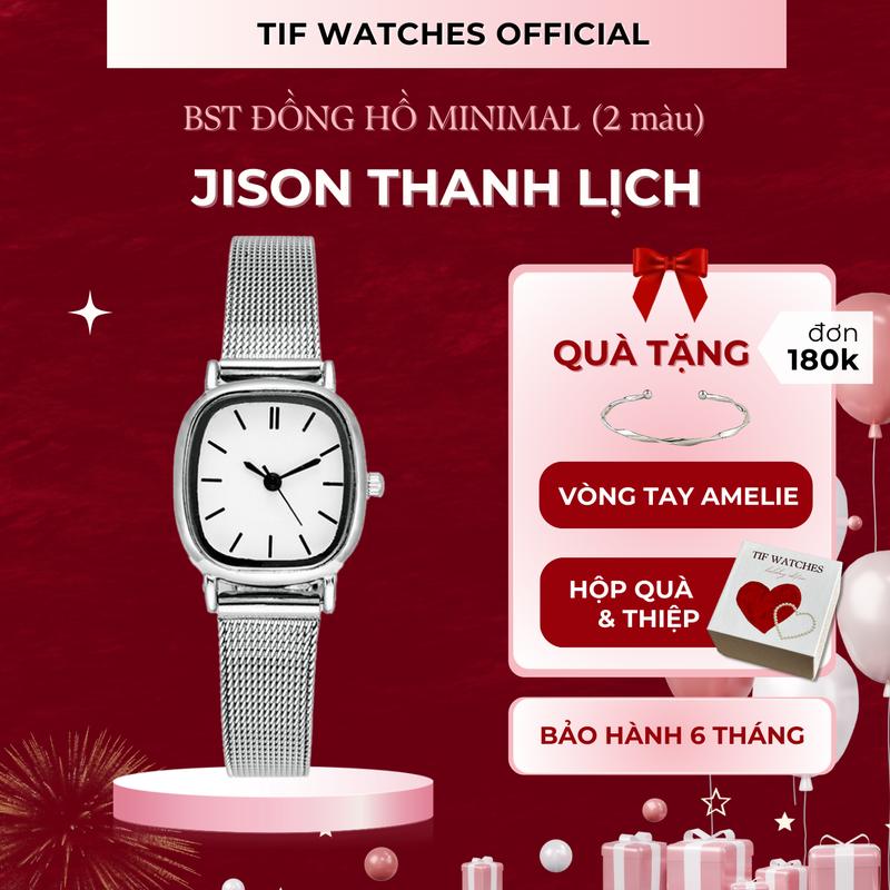 Đồng Hồ Đeo Tay Nữ Chính Hãng JISON Tif Watches Dây Kim Loại Không Rỉ Phù Hợp Tặng Quà Người Yêu Women