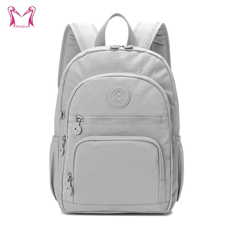 Ba Lô Nam Nữ Dung Tích Lớn Mindesa-8715 Nhiều Ngăn Chất Lượng Cao Nylon Cầm Tay Thời Trang Thích Hợp Đi Chơi Có Thể Đựng Máy Tính Xách Tay Ba Lô Cặp Sách Học Sinh Túi Đeo Vai Nhẹ Chống Thấm Nước