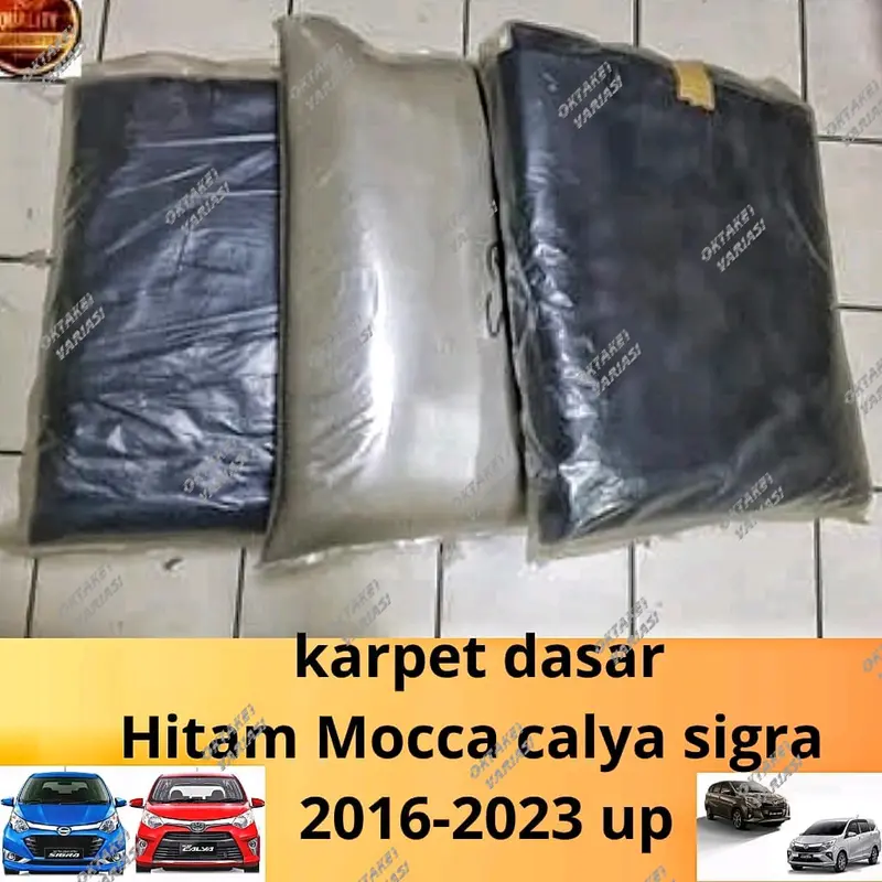 karpet dasar calya sigra 2016 2018 2020 2023 tebal serat hitam cream abu 0