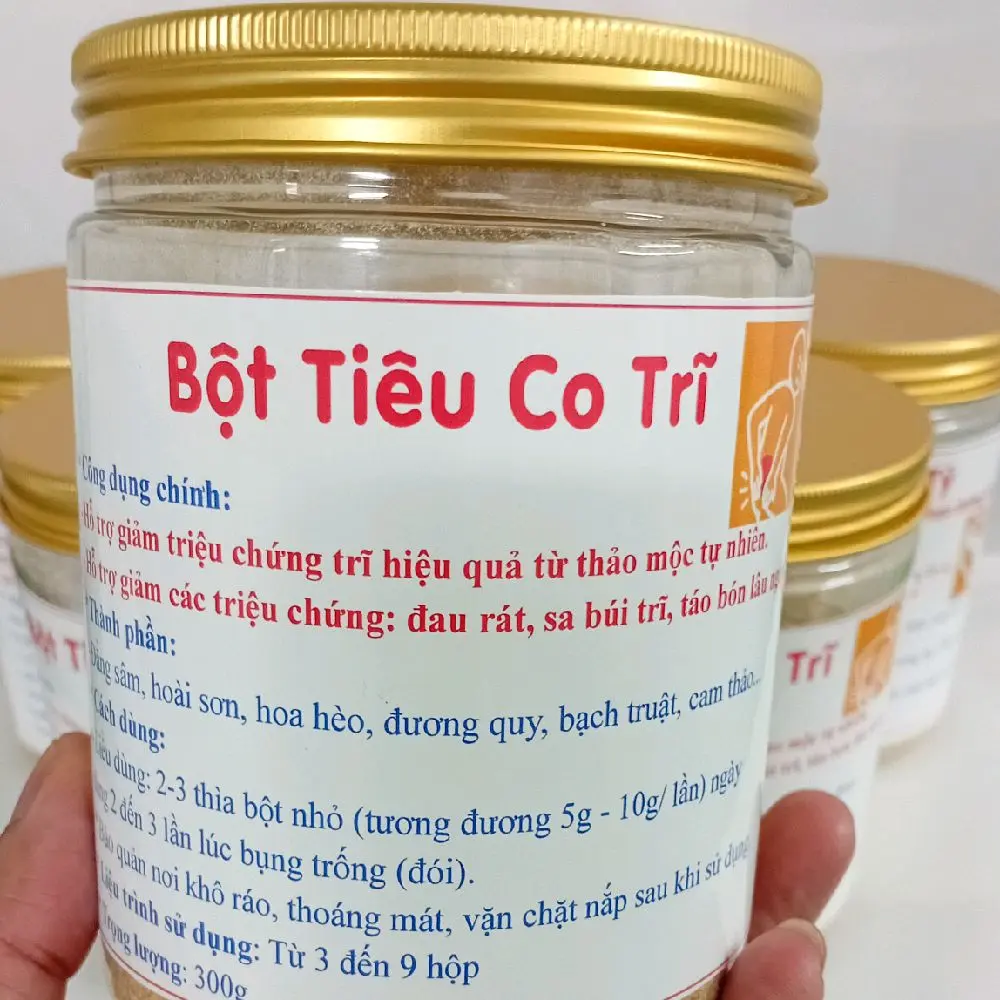 Bột Tiêu Co Trĩ Thầy Hoàng thảo mộc tự nhiên , hỗ trợ các vấn đề về Trĩ nội , ngoại  , nóng trong táo bón.