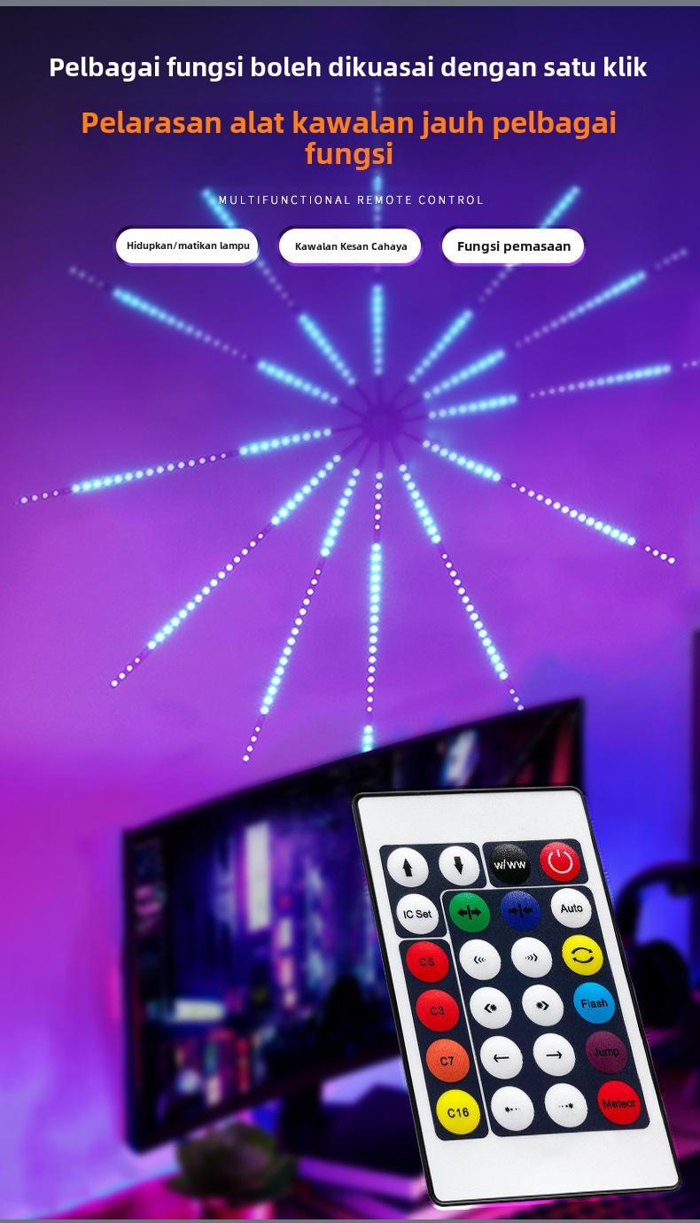 Product Introduction of LED 5V Colorful Firework Lights for a Neon Room 0