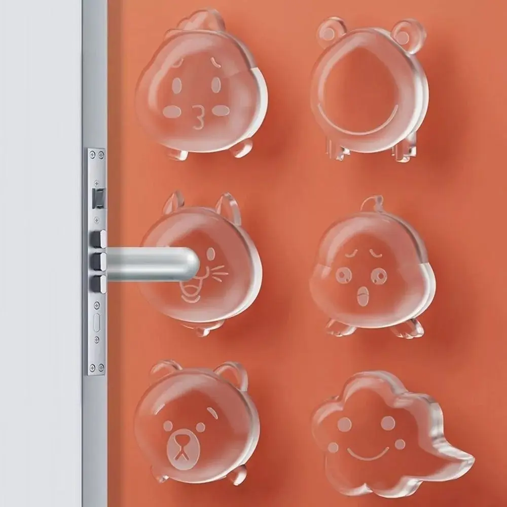 Đệm Bệ Cầm Cửa Silicon Không để lại dấu vết, trong suốt, đệm chống va đập cửa gia dụng, giảm tiếng ồn, hàng mới về, thích hợp cho nút nắm cửa