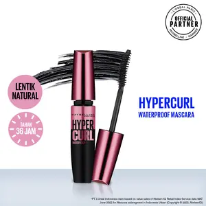 Maybelline Hypercurl Mascara WATERPROOF [ kemasan baru ] Maskara