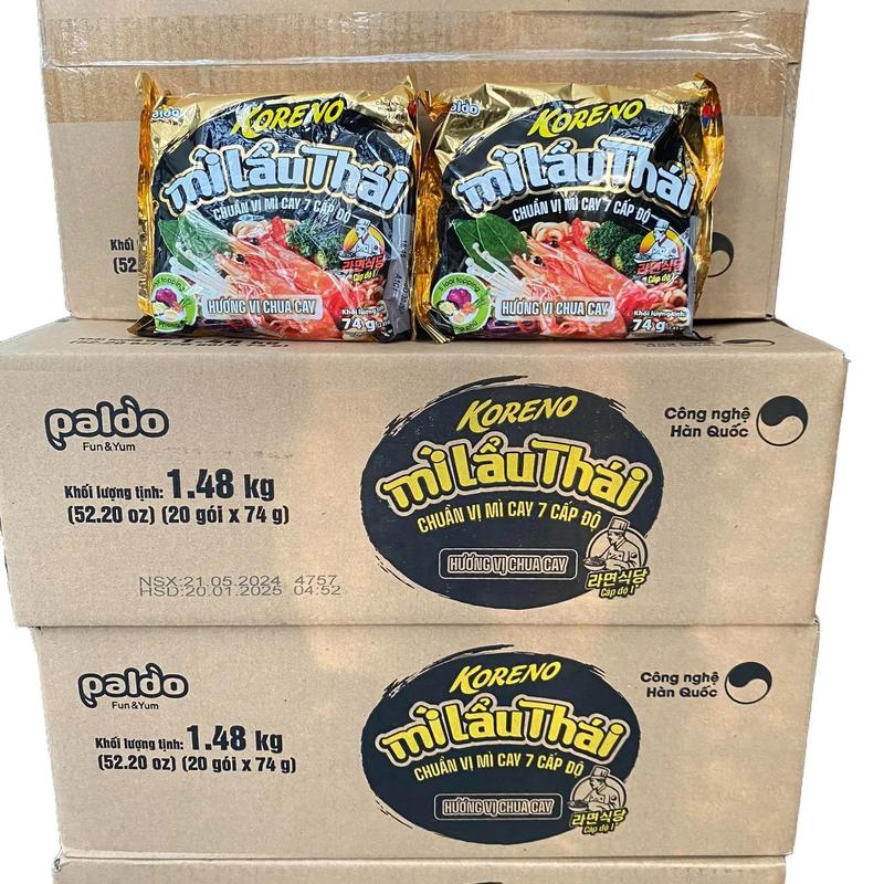 Mì Ăn Liền Lẩu Thái Koreno 20 gói hương vị chua cay 7 cấp độ