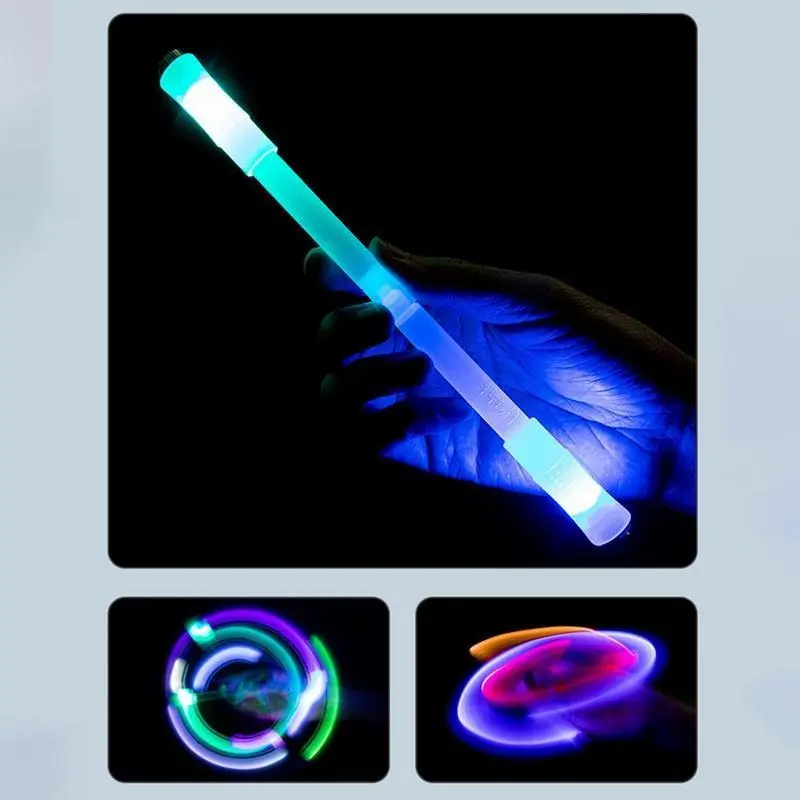Rotating LED Flash Spinning Pen With Light Fidget Spinner  Adult Antistress Anti-Slip Hand Spinner CRT YDEA