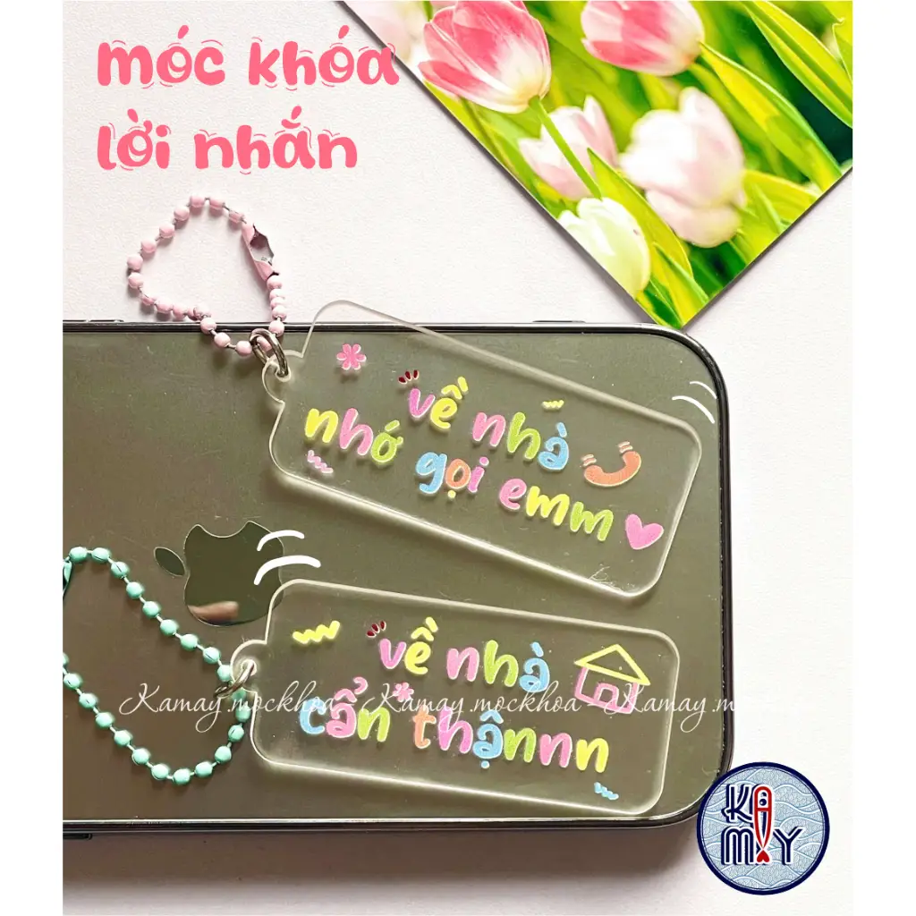 Móc Khóa Lời Nhắn Siêu Xinh chống nước - Kamay