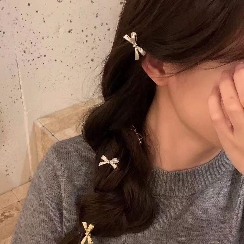 Product Introduction of Bow hair clip, sweet and cool girl's small bangs clip, side hair clip, duckbill clip 5
