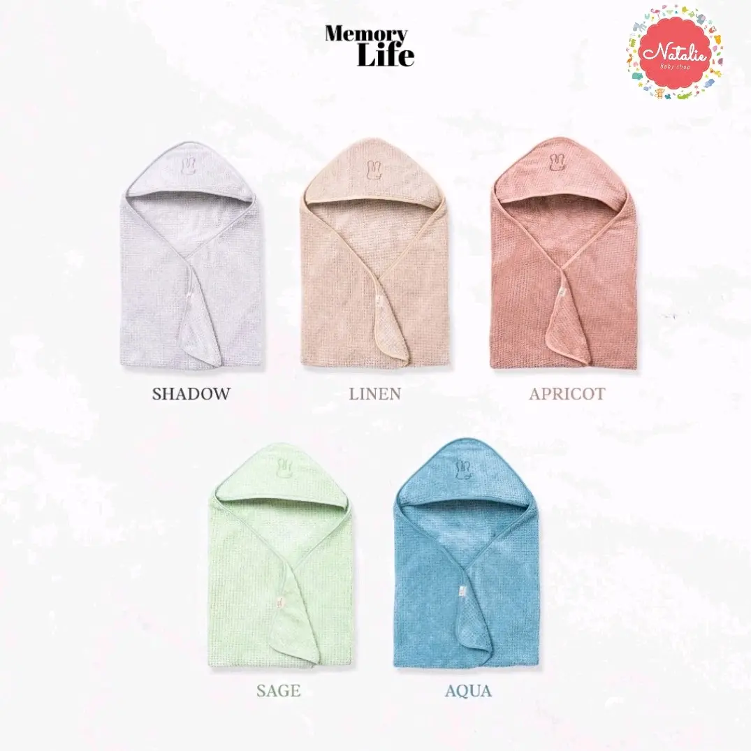 Memory Life Croffle Hooded Towel Premium