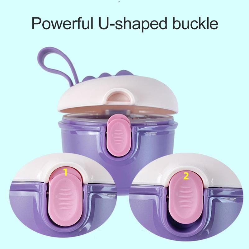 Portable Baby Milk Powder Box Cute Feeding Food Storage Box Essential Cereal Infant Milk Powder Box Toddler Snacks Container 4