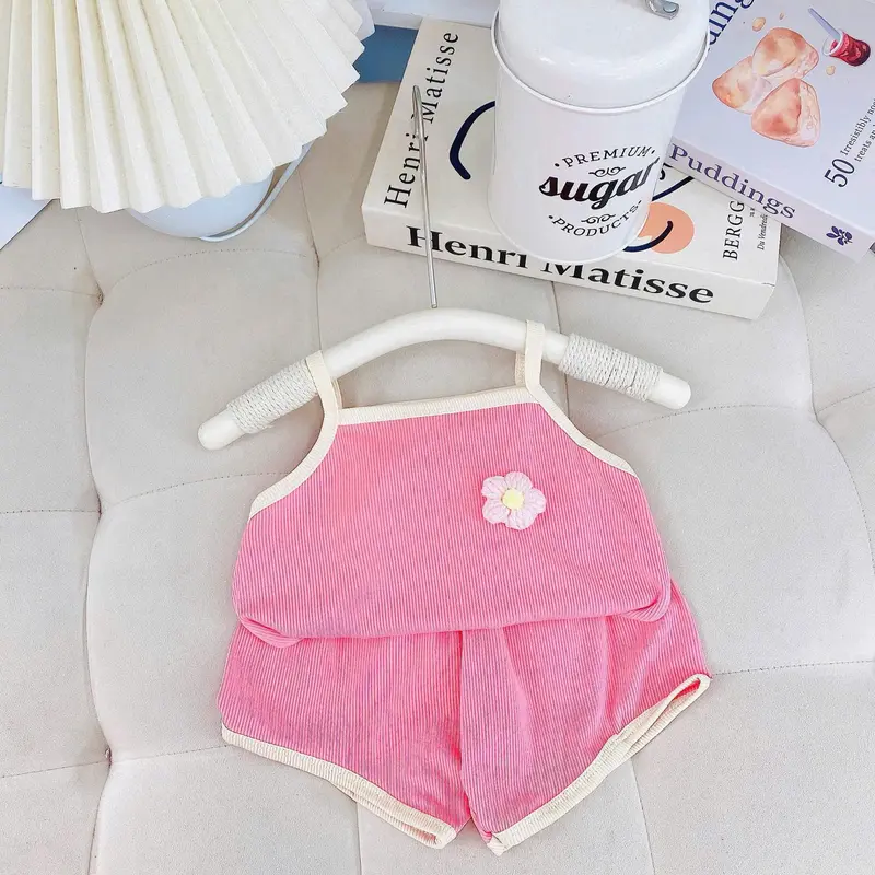 SET 6 Bộ Hai dây cho bé gái hoạ tiết dễ thương, chất thun tăm mát lạnh, co dãn tốt HD04 4
