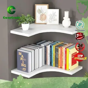 CozyCraft - Rak Dinding Sudut Minimalis Modern Serbaguna Untuk Penyimpanan Buku Dan Dekorasi Hemat Ruang Cocok Untuk Ruang Tamu Kamar Tidur Dan Kantor Dengan Desain Elegan Serta Fungsi Penyimpanan Praktis Dan Estetis